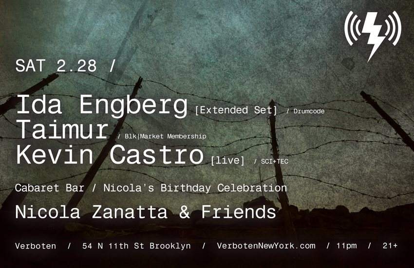 Ida Engberg [extended set] / Taimur / Kevin Castro [live] - フライヤー表