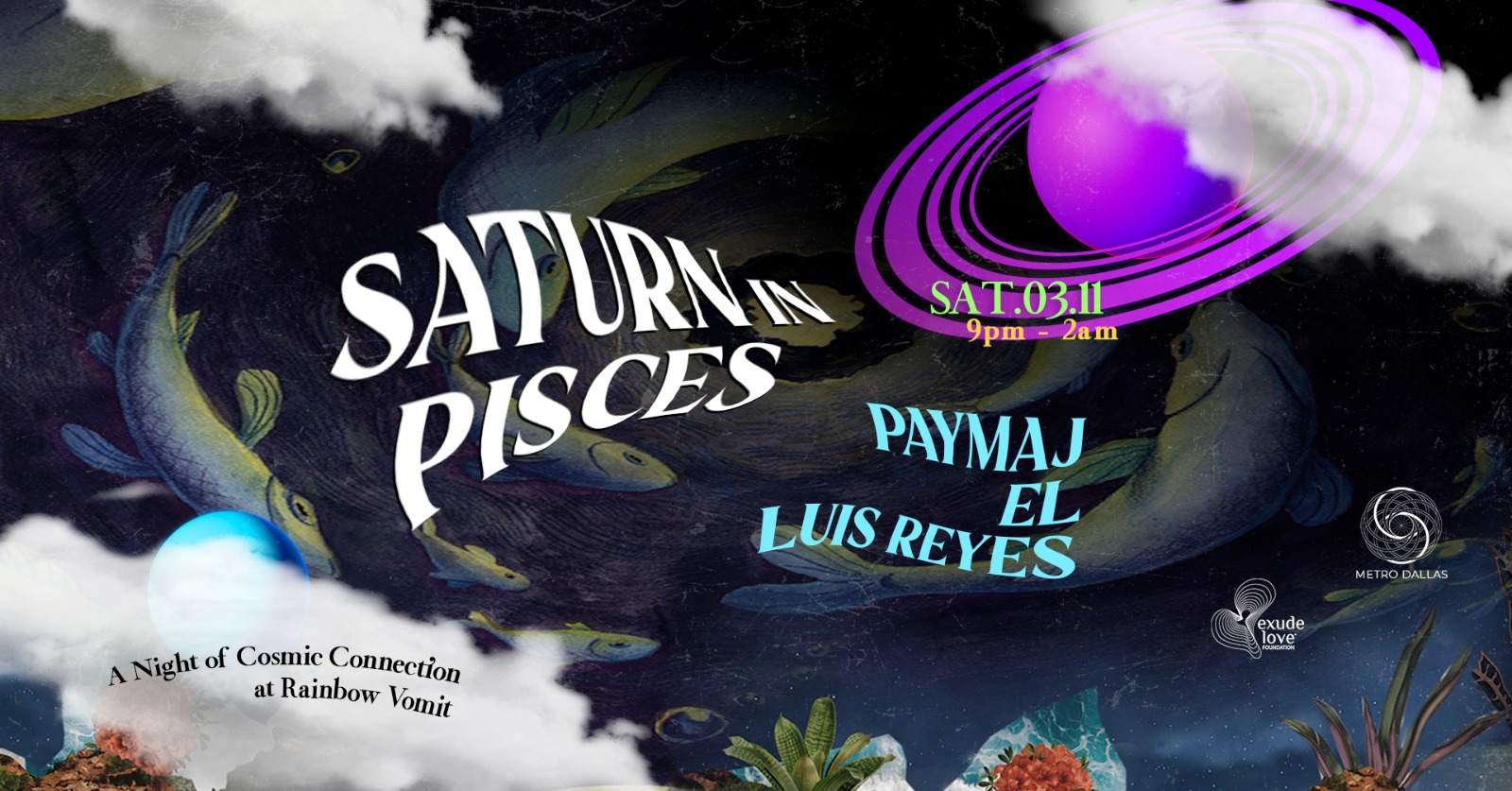 Saturn in Pisces - フライヤー表