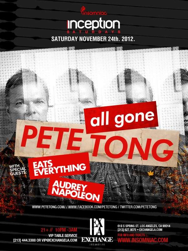 It's All Gone Pete Tong - フライヤー裏