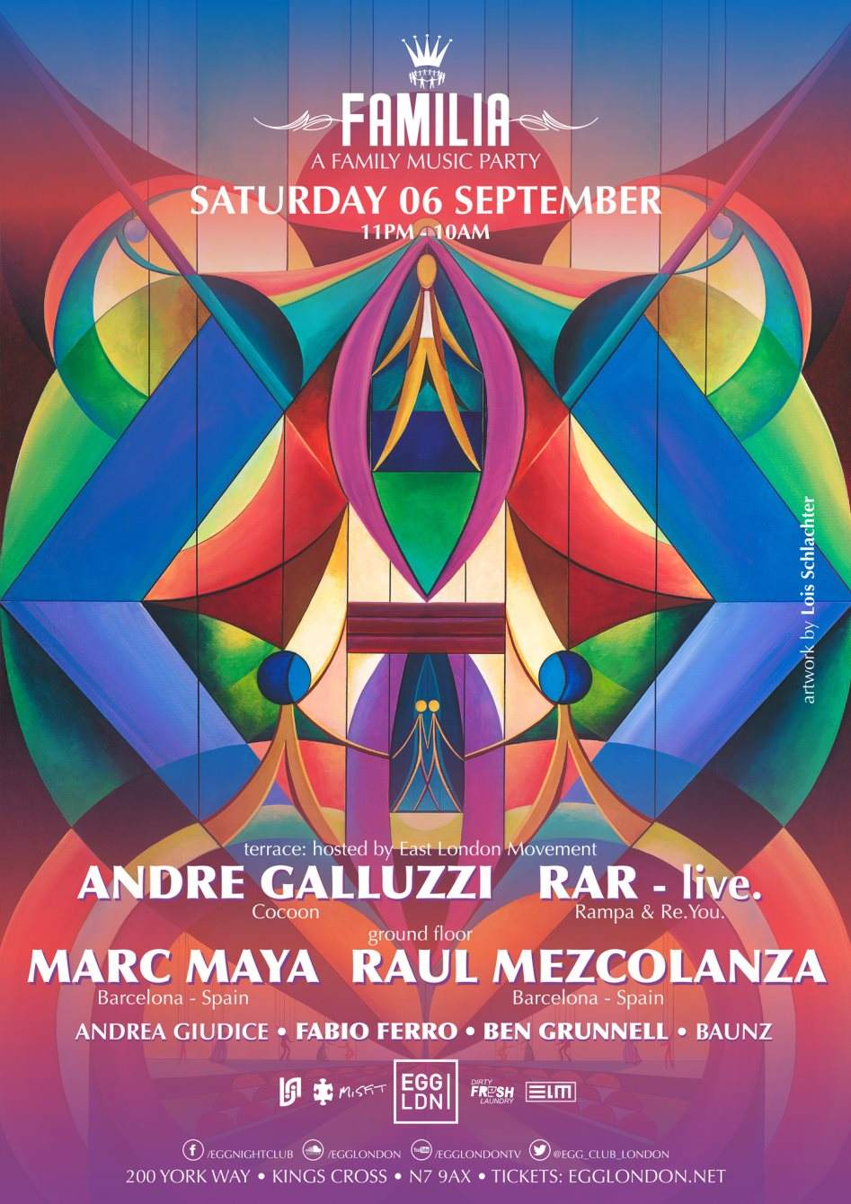 Familia: André Galluzzi, RAR Live (Rampa & Re.You) Marc Maya, Raul Mezcolanza, ELM - Página frontal