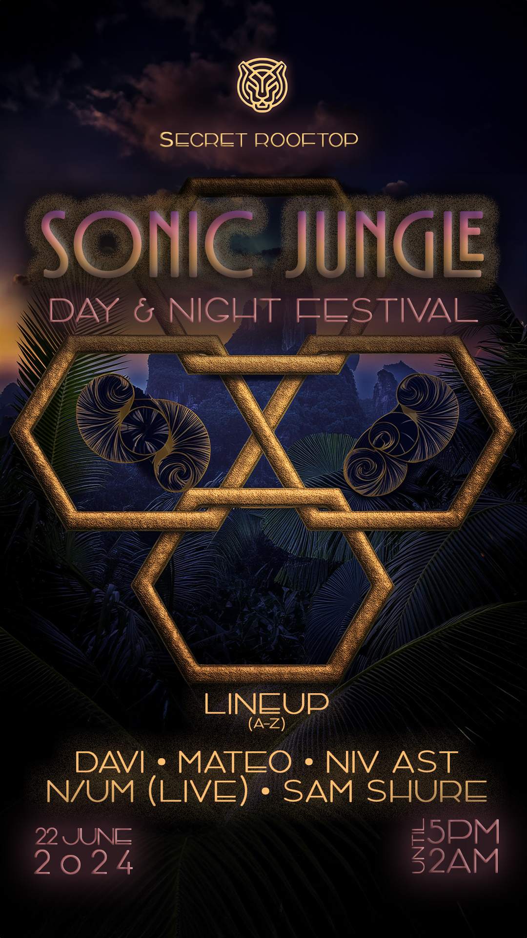 Sonic Jungle Day & Night Festival - フライヤー表