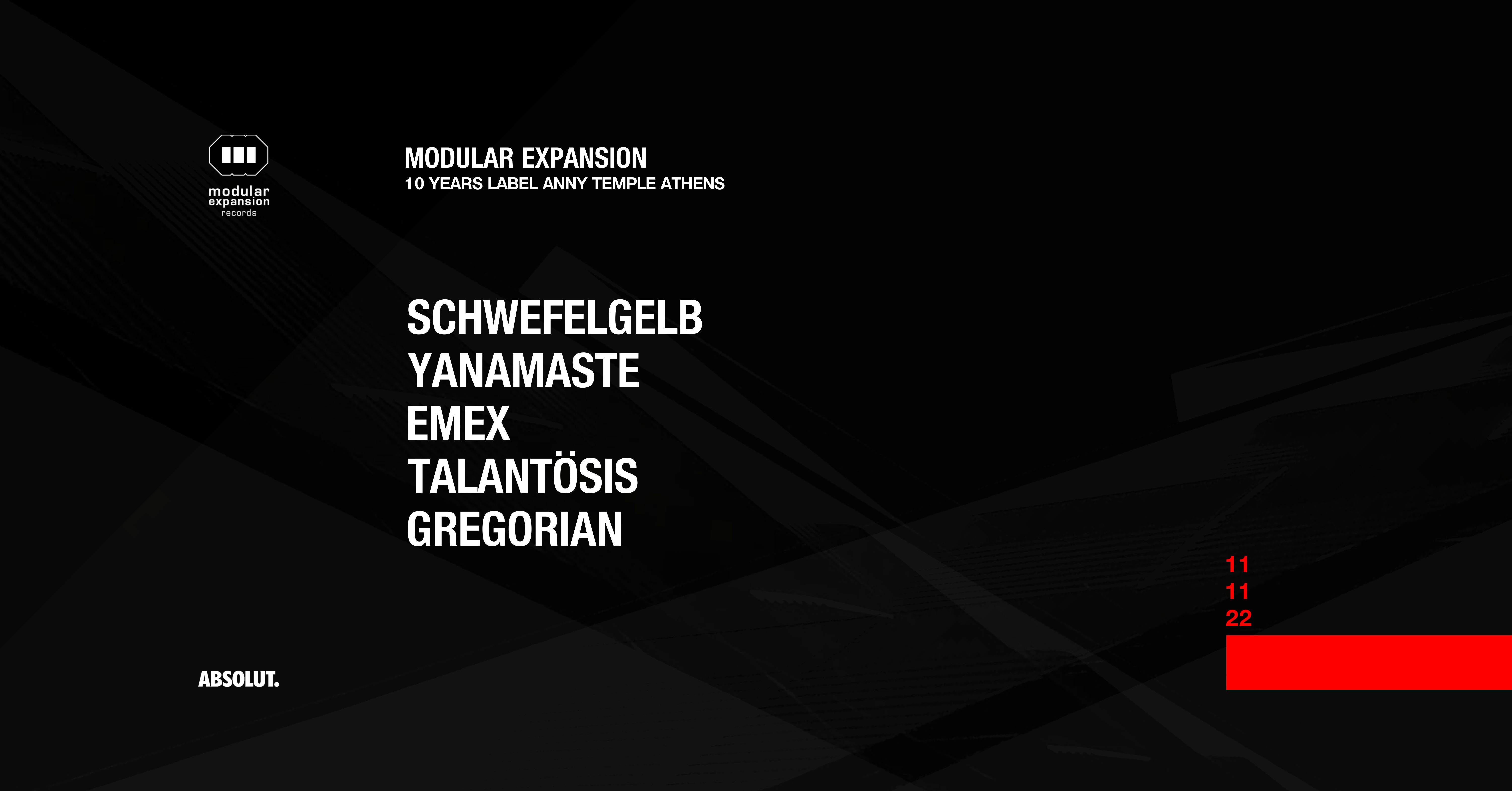 Modular Expansion with Schwefelgelb, Yanamaste & Emex - フライヤー表