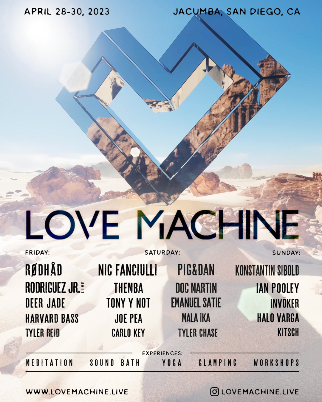 Love Machine Festival - Spring 2023 - フライヤー表