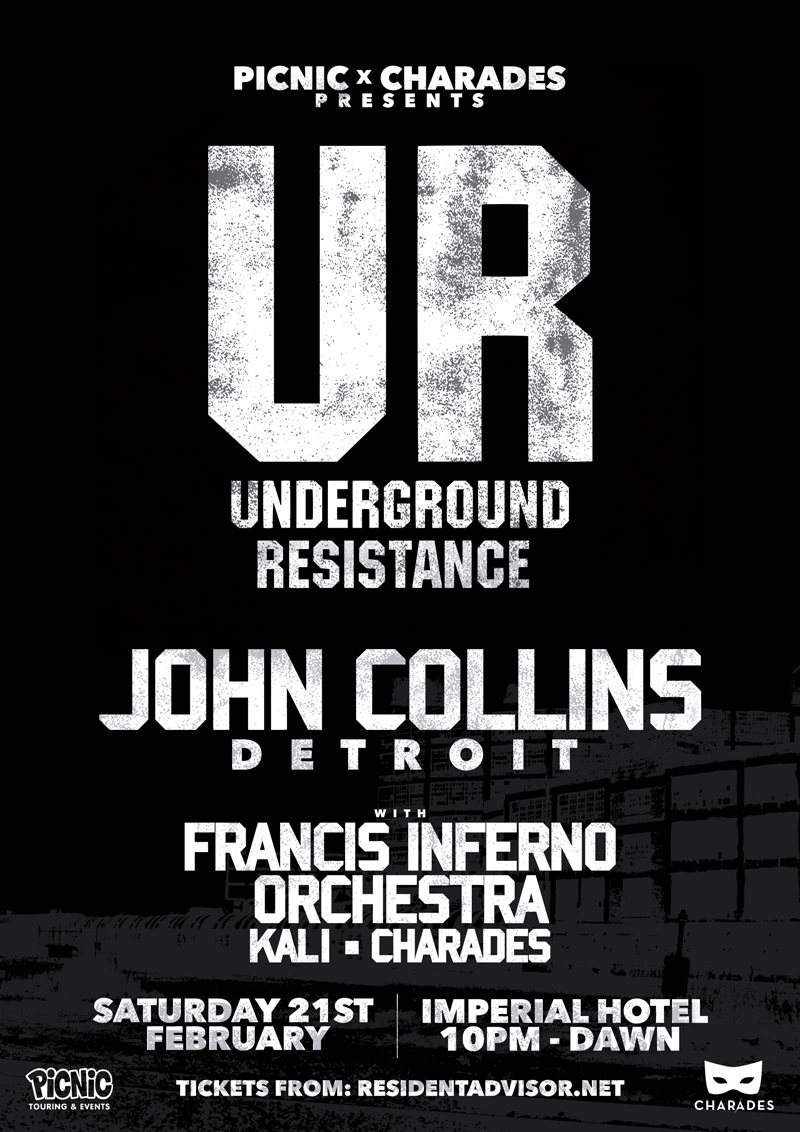 Picnic x Charades present DJ John Collins and Francis Inferno Orchestra - Página frontal