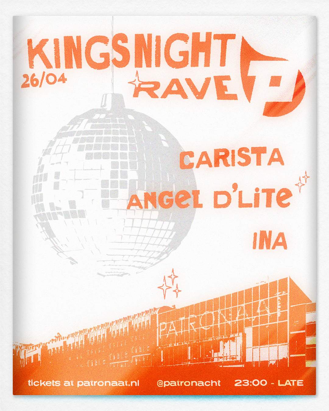 Kingsnight Rave: CARISTA & Angel D'lite - Página frontal