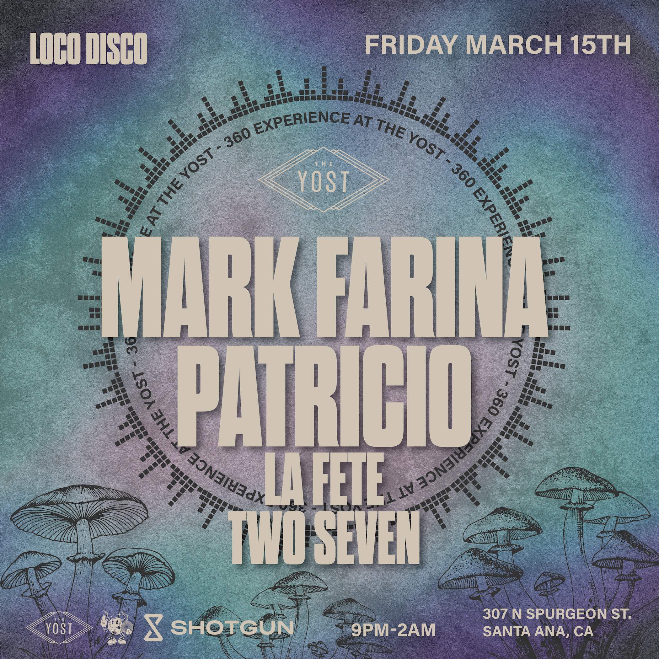 Loco Disco presents Mark Farina (360 Experience) - フライヤー表