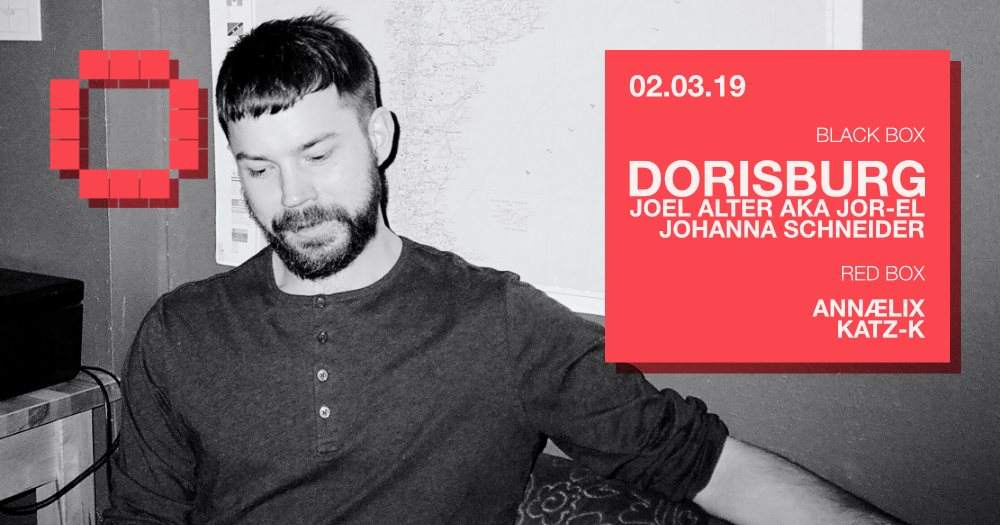 Dorisburg / Joel Alter aka Jor-El / Johanna Schneider / ANNÆLIX / Katz-K - フライヤー表