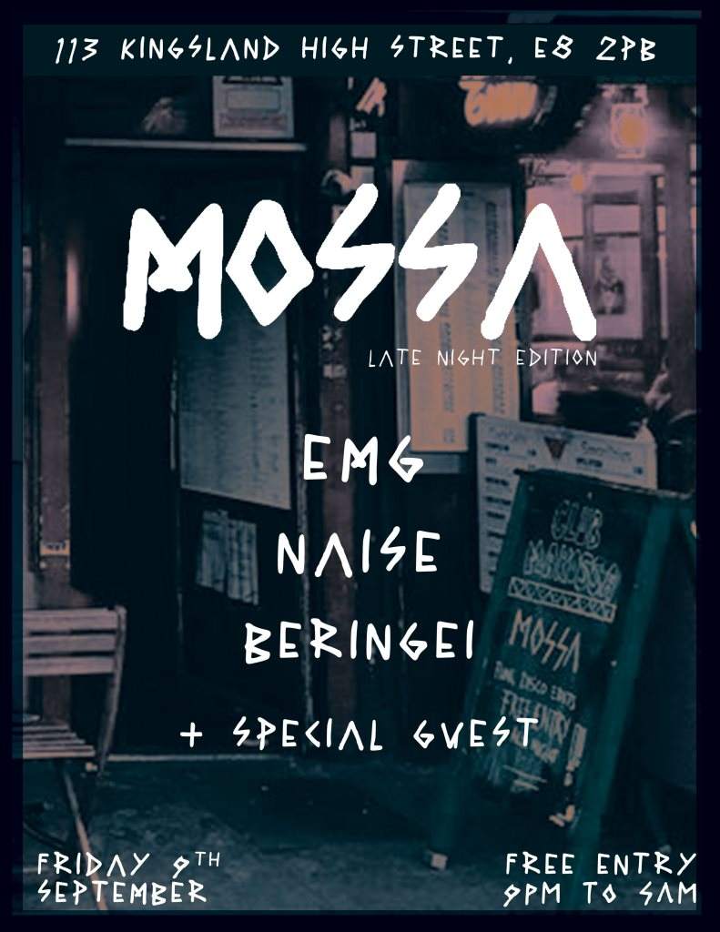 MOSSA #3 - Late Night Edition with EMG + more - フライヤー表