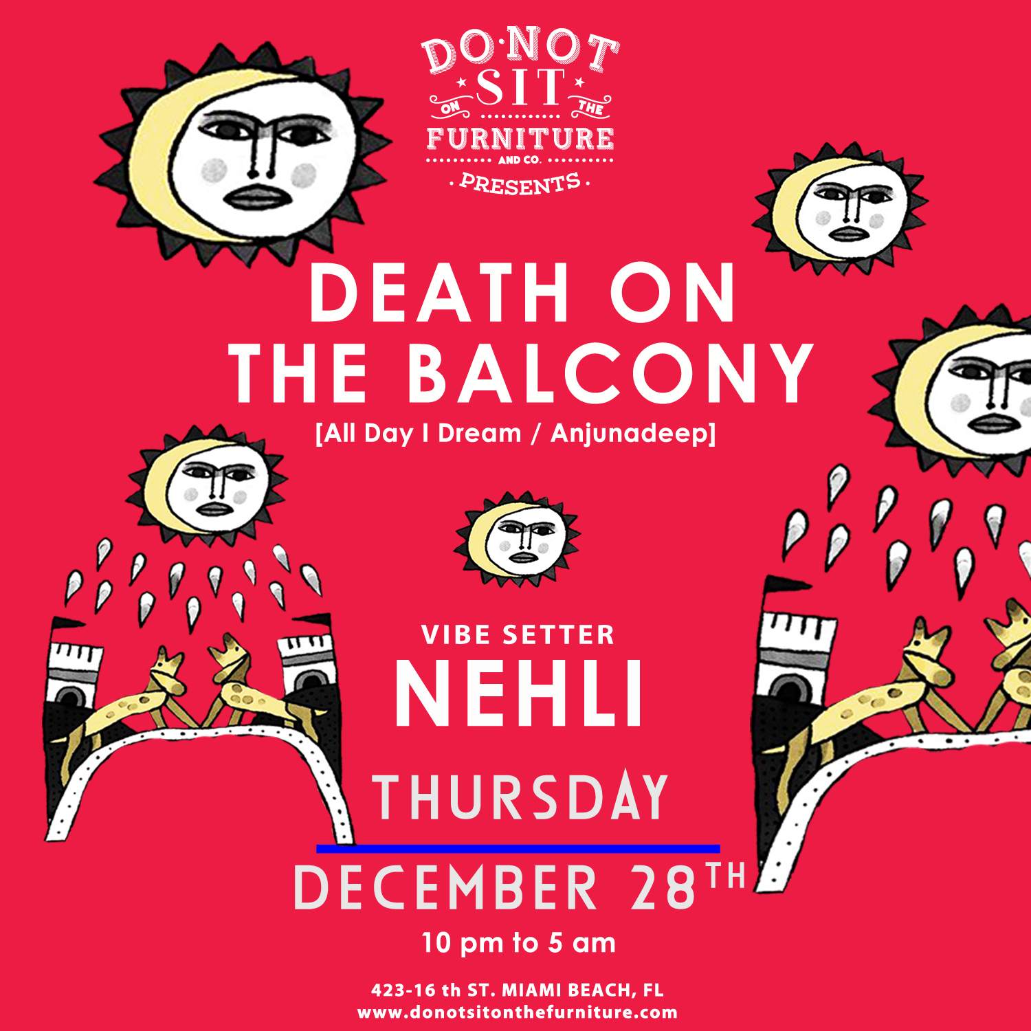 Death on the Balcony & Nehli - フライヤー表