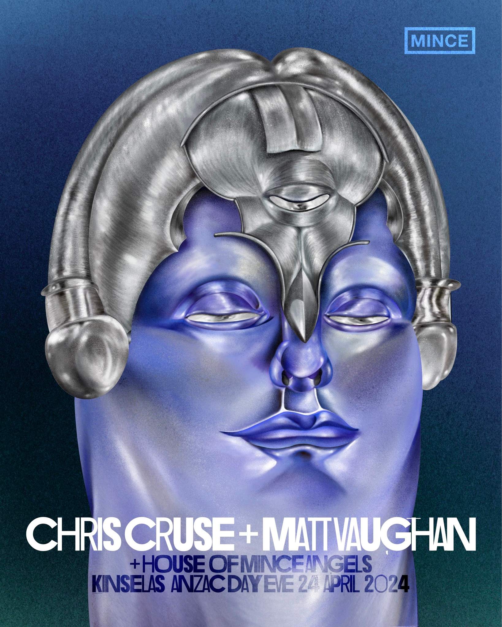 Club Mince: CHRIS CRUSE + MATT VAUGHAN - フライヤー表
