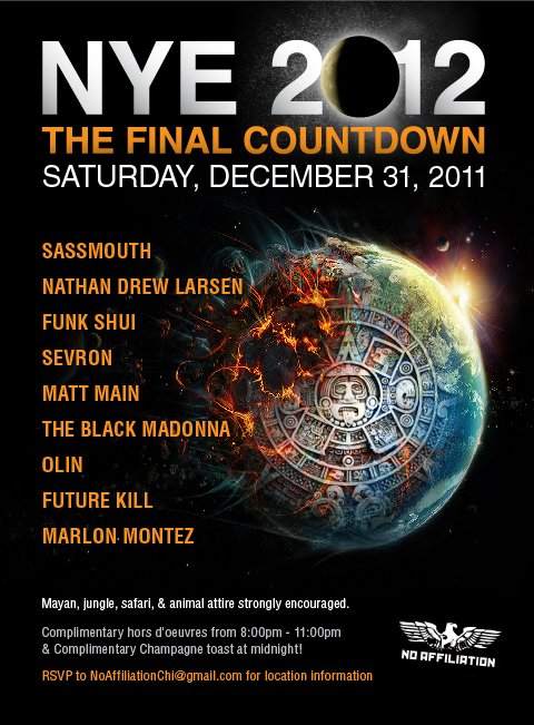 Nye 2012: The Final Countdown - フライヤー表
