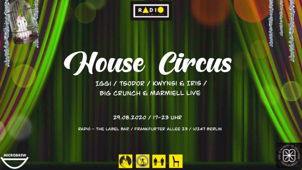 House Circus in Radio - The Label Bar - フライヤー表