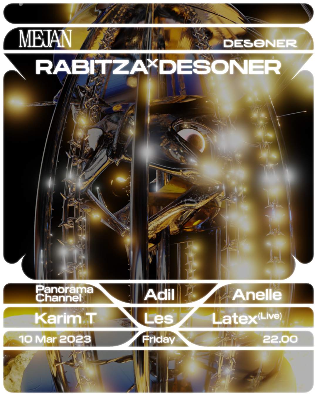 Rabitza x Desoner - フライヤー表