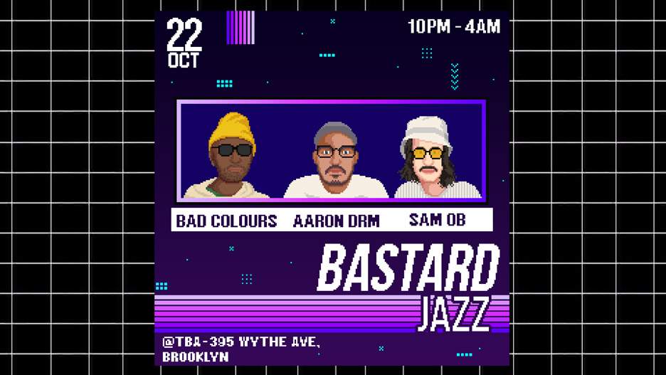Bastard Jazz: Bad Colours, Aaron DRM, Sam Ob - Página frontal