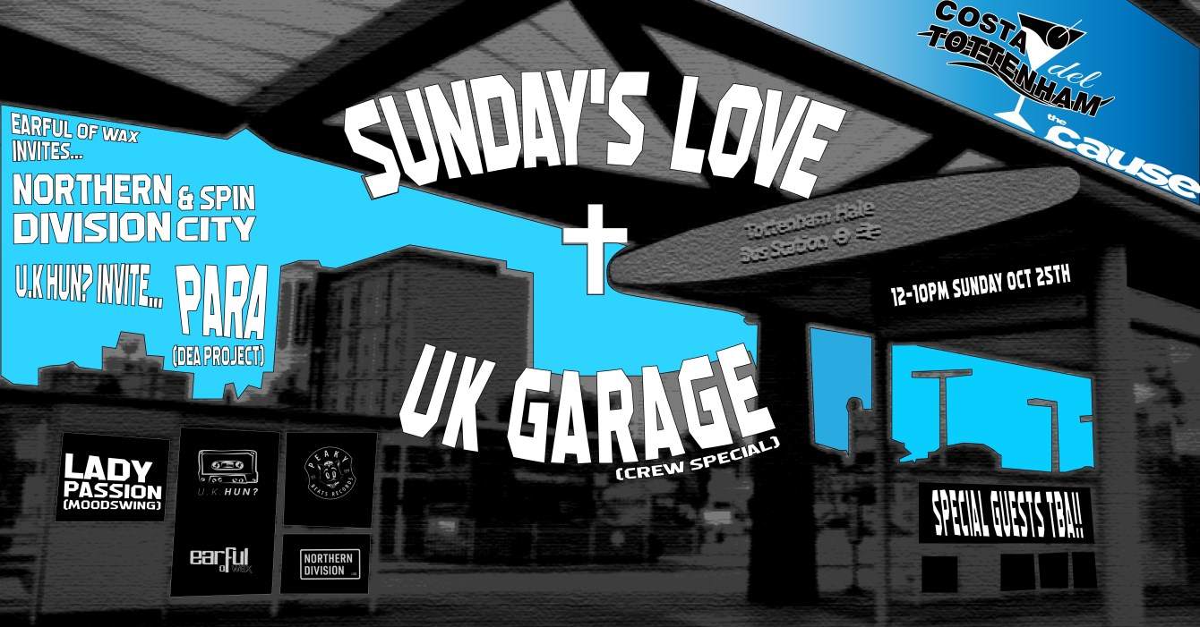 Sunday's Love UKG with Riz La Teef in The Theatre & Terrace - フライヤー表
