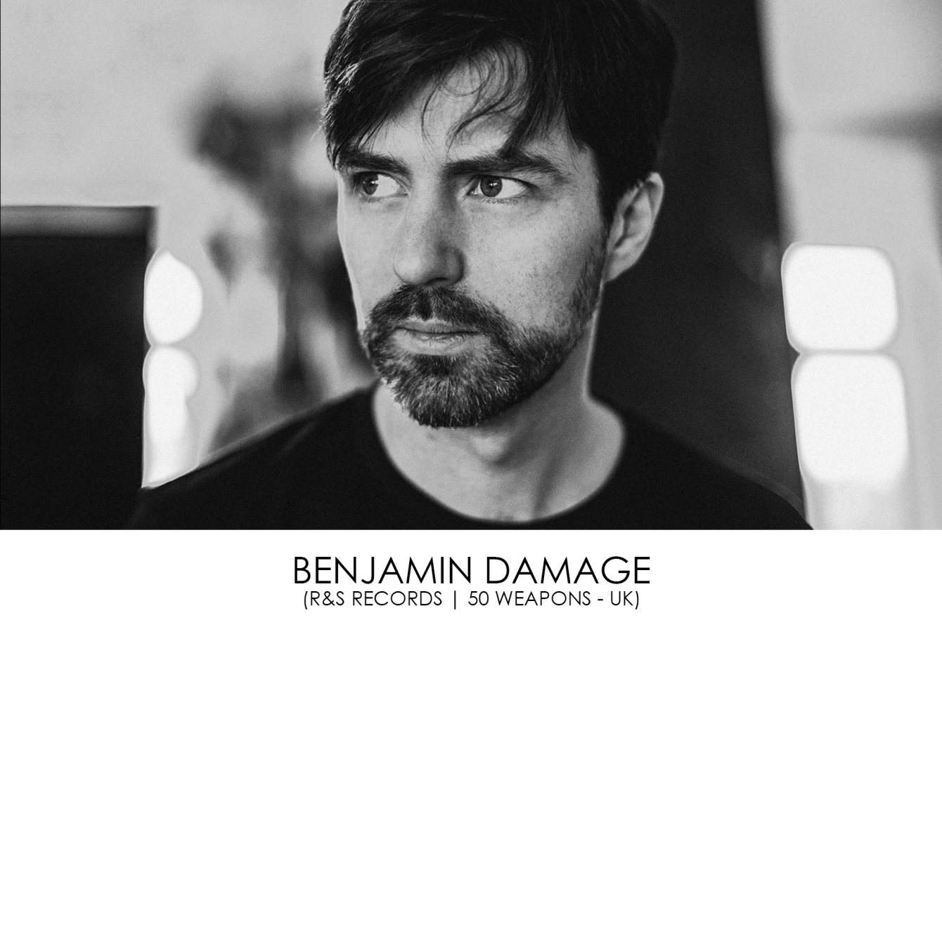 Benjamin Damage (R&S Records - 50 Weapons - UK) - フライヤー裏
