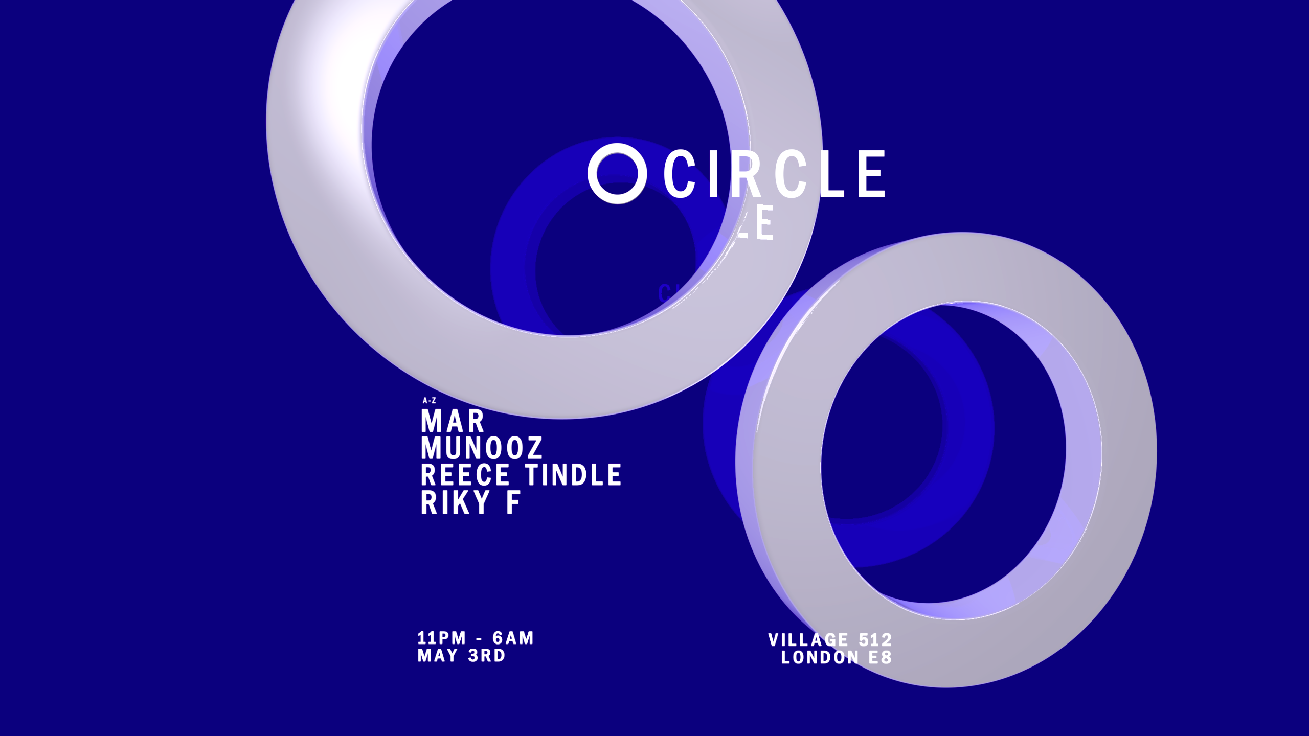 CIRCLE SESSION - MINIMAL & HOUSE with Riky F, Reece Tindle, Munooz and Mar - Página frontal