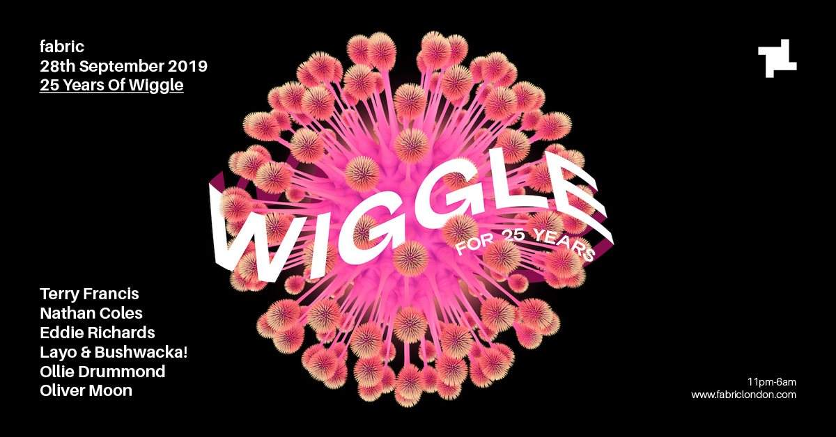 fabric: 25 Years of Wiggle - フライヤー表