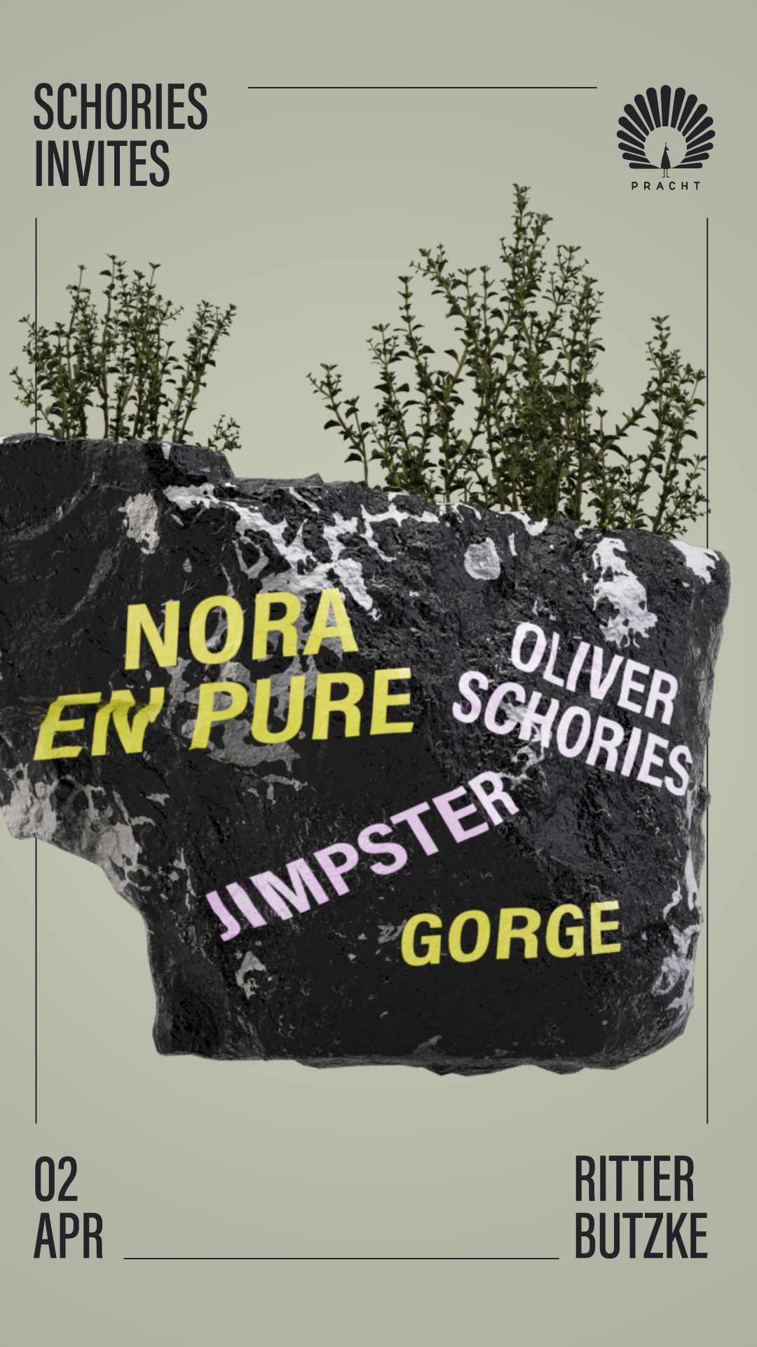 Oliver Schories invites Nora En Pure, Jimpster & Gorge - フライヤー裏