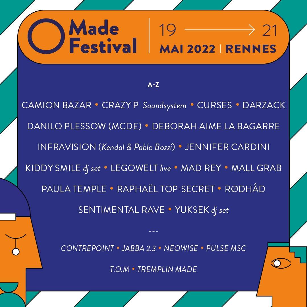 Made Festival 2022 Rennes - フライヤー裏