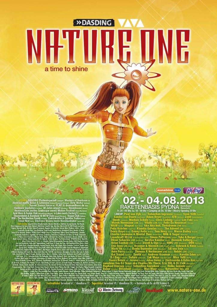 Nature One 2013 - A Time To Shine - Day 2 - フライヤー表