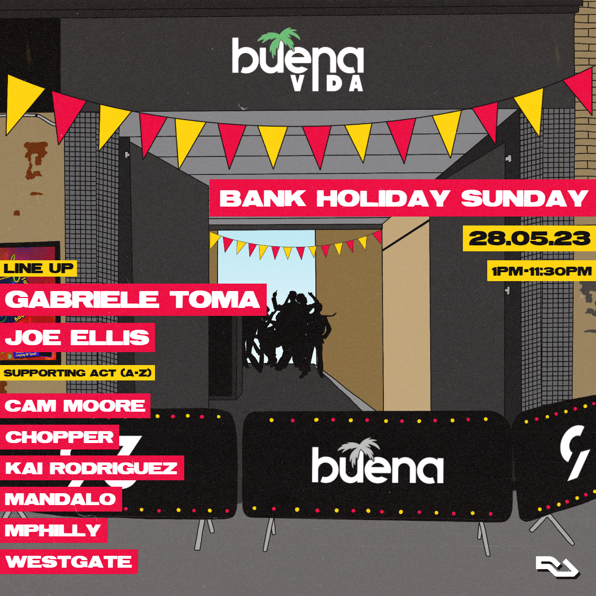 Buena Vida - Bank Holiday Sunday - フライヤー表