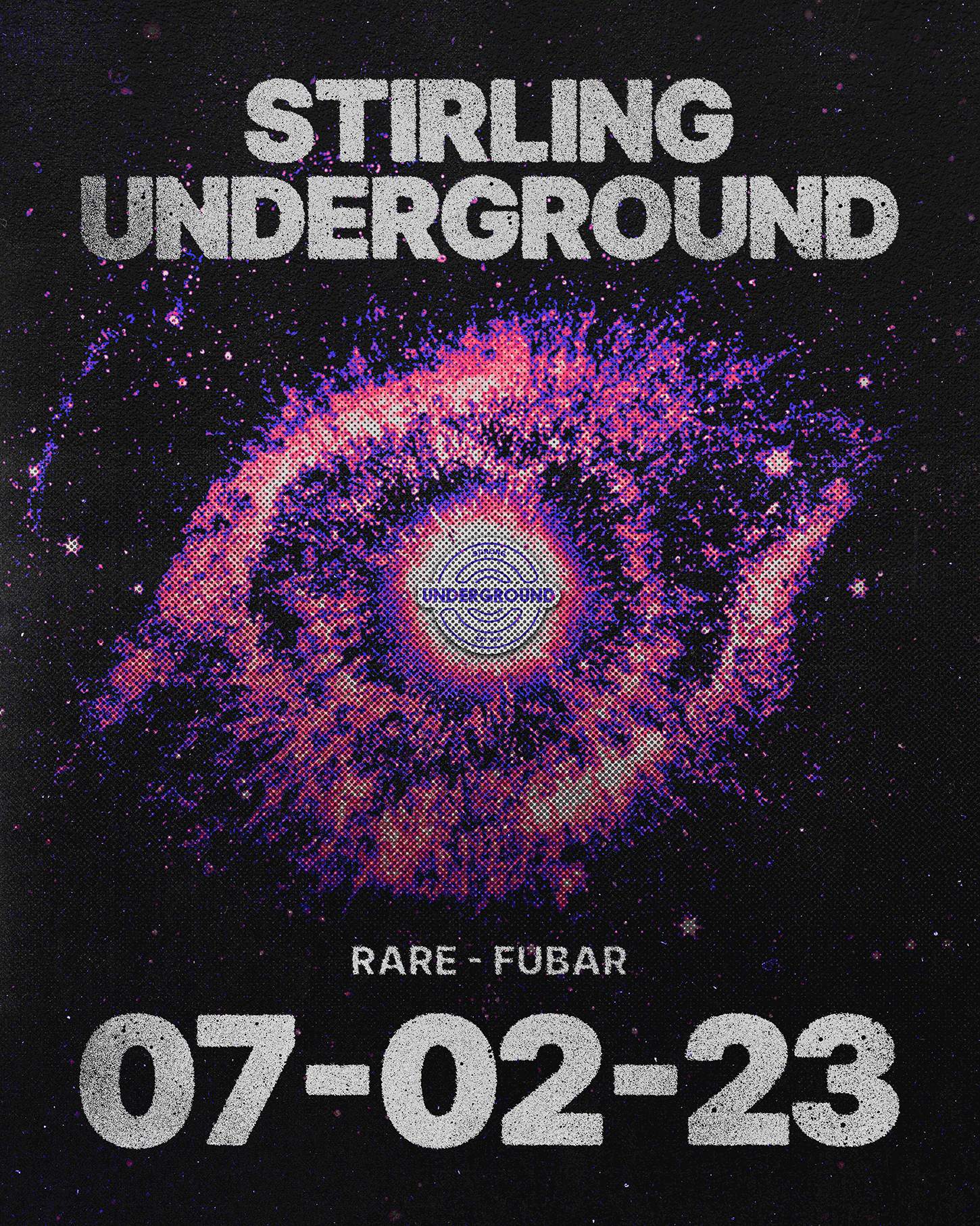 RARE Club // Stirling Underground - Página frontal