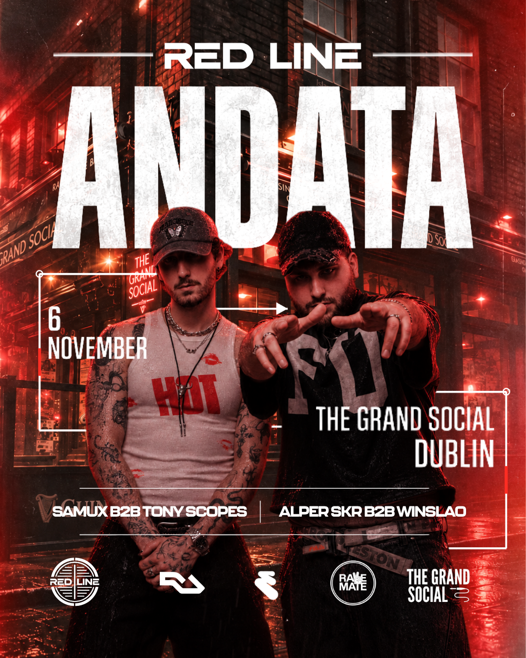 RED LINE: ANDATA - Techno, Hard Bounce & Hard Trance in Dublin bei The ...