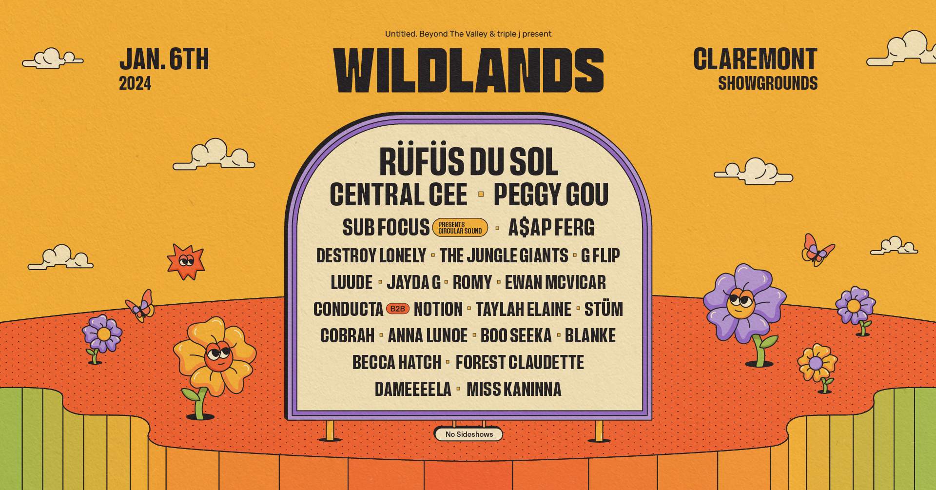 Wildlands Festival 23/24 Perth Boorloo at Claremont Showground, Perth