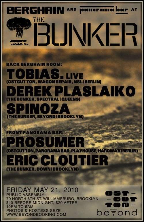 Berghain & Panorama Bar Residency Launch At The Bunker with Tobias. and Prosumer - Página frontal