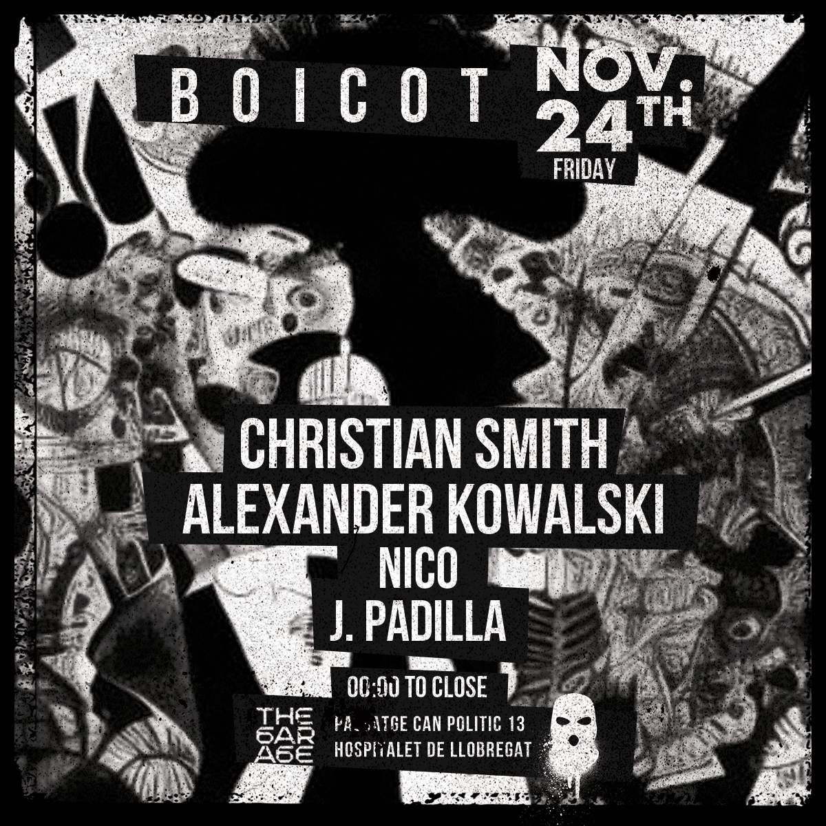 BOICOT PRESENTS: Christian Smith / Alexander Kowalski / NICO / J.PADILLA - Página frontal