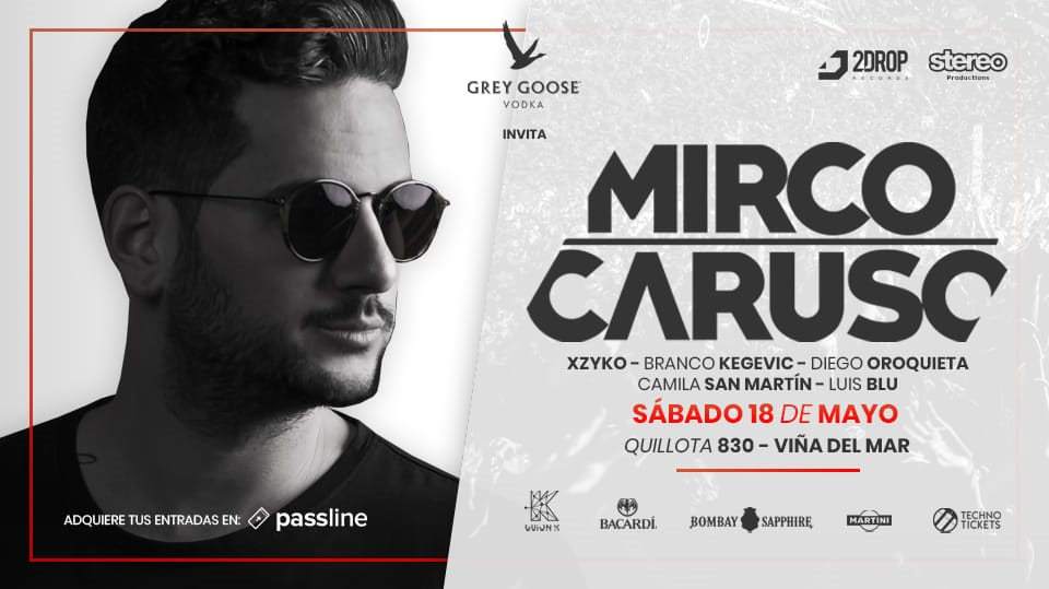 Grey Goose presents: Mirco Caruso - フライヤー表