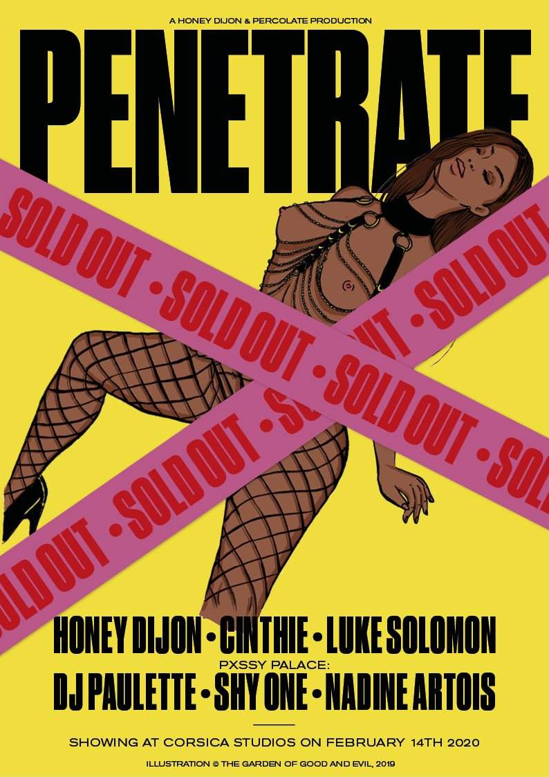 Honey Dijon Pres. 'Penetrate' with Pxssy Palace - Sold Out - Página frontal