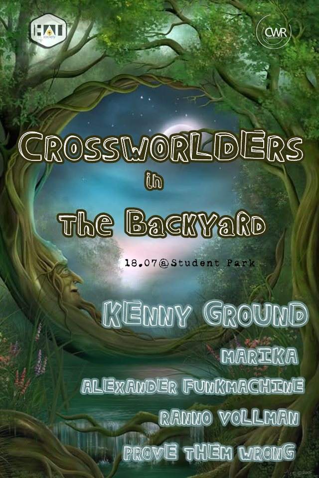 Crossworlders in The Backyard - フライヤー表
