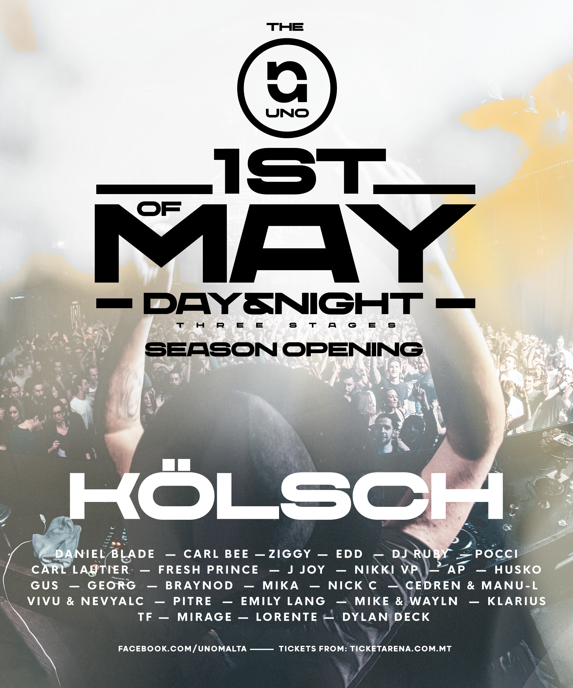 1st of May - Day & Night with KÖLSCH at Uno - フライヤー表