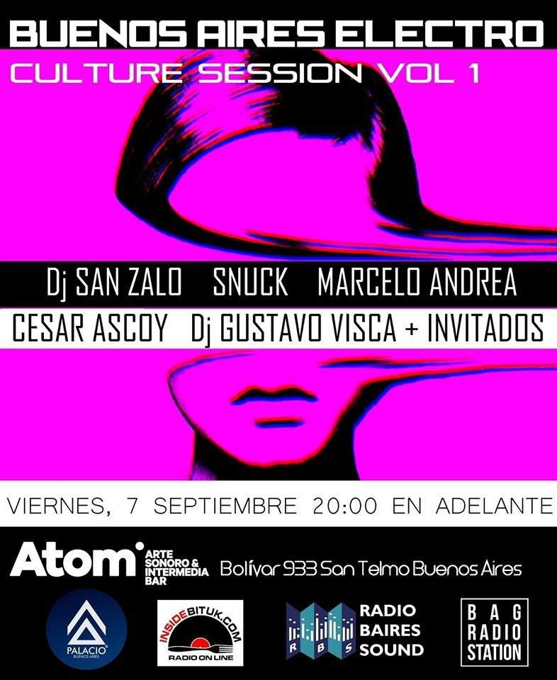 Buenos Aires Electro, Culture Session vol 1 - フライヤー表