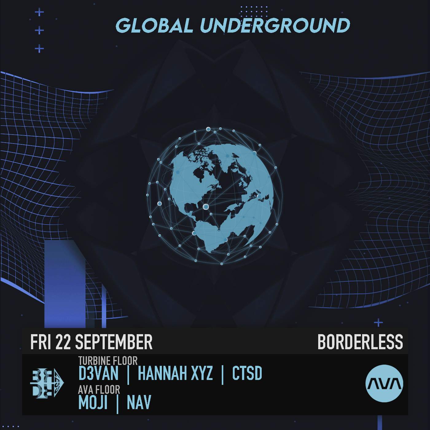 Global Underground - フライヤー表