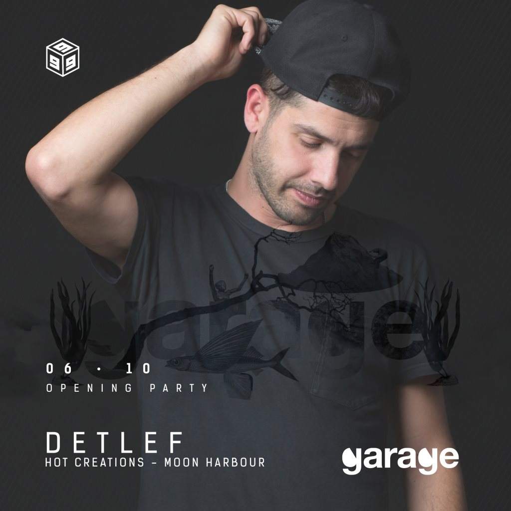 Garage Opening Party with Detlef - Ruben Mandolini - Riky Ild - フライヤー裏