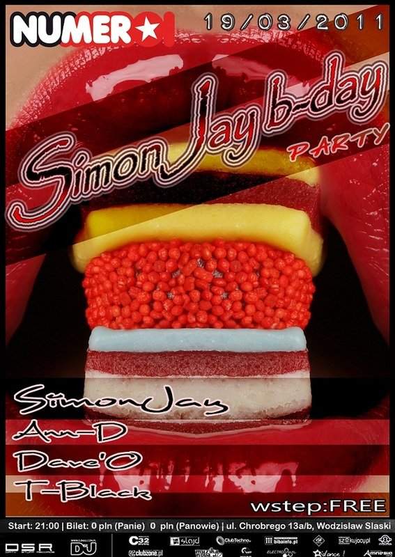 Simon Jay B-Day Party - フライヤー表