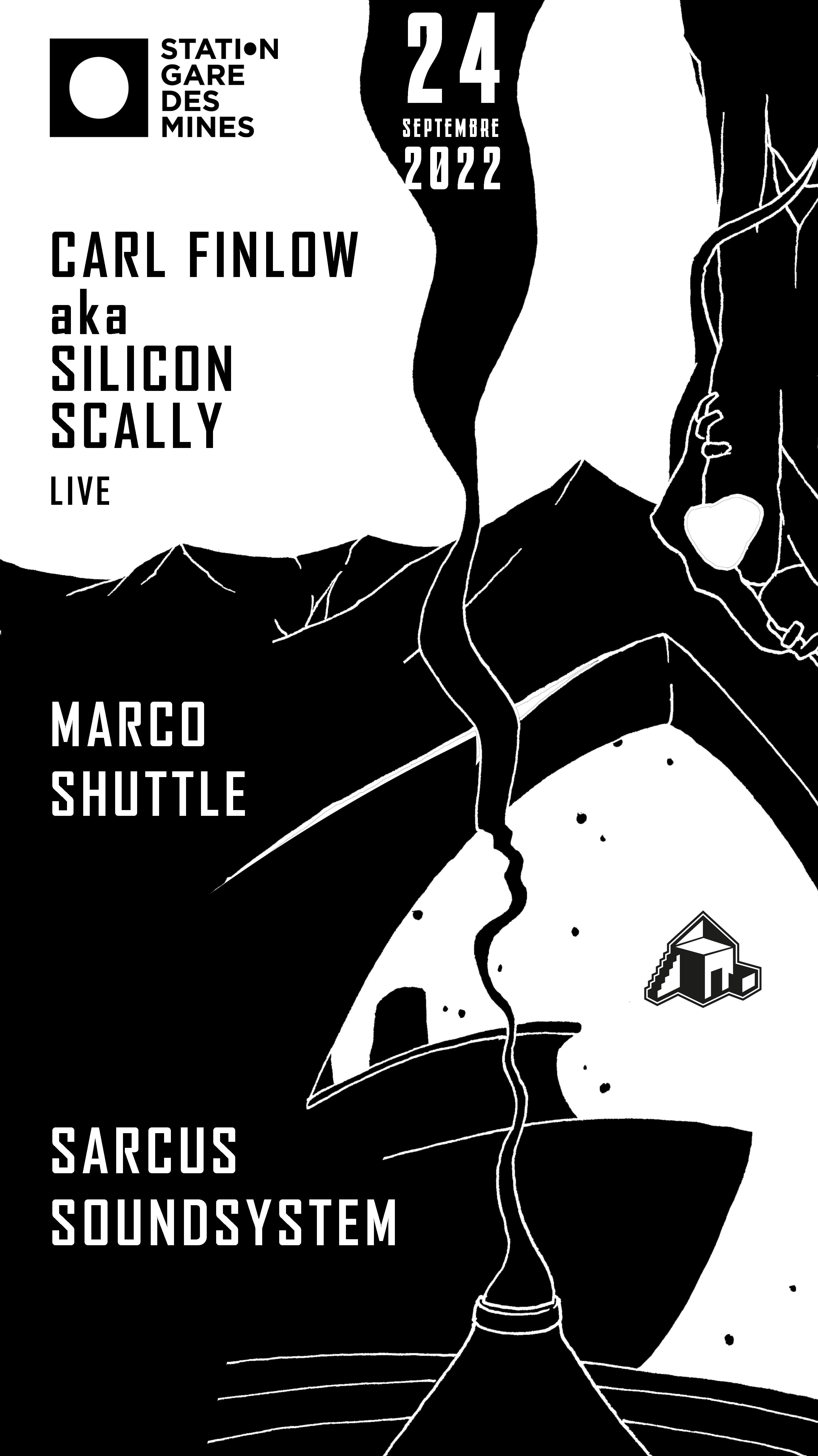 Closing Sarcus Festival 2022 -  Marco Shuttle, Carl Finlow live, Sarcus Soundsystem - フライヤー表