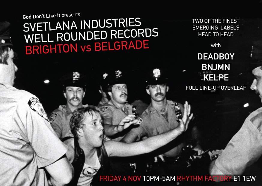 Svetlana Industries vs Well Rounded Records feat Deadboy, Bnjmn, Kelpe & More - フライヤー表