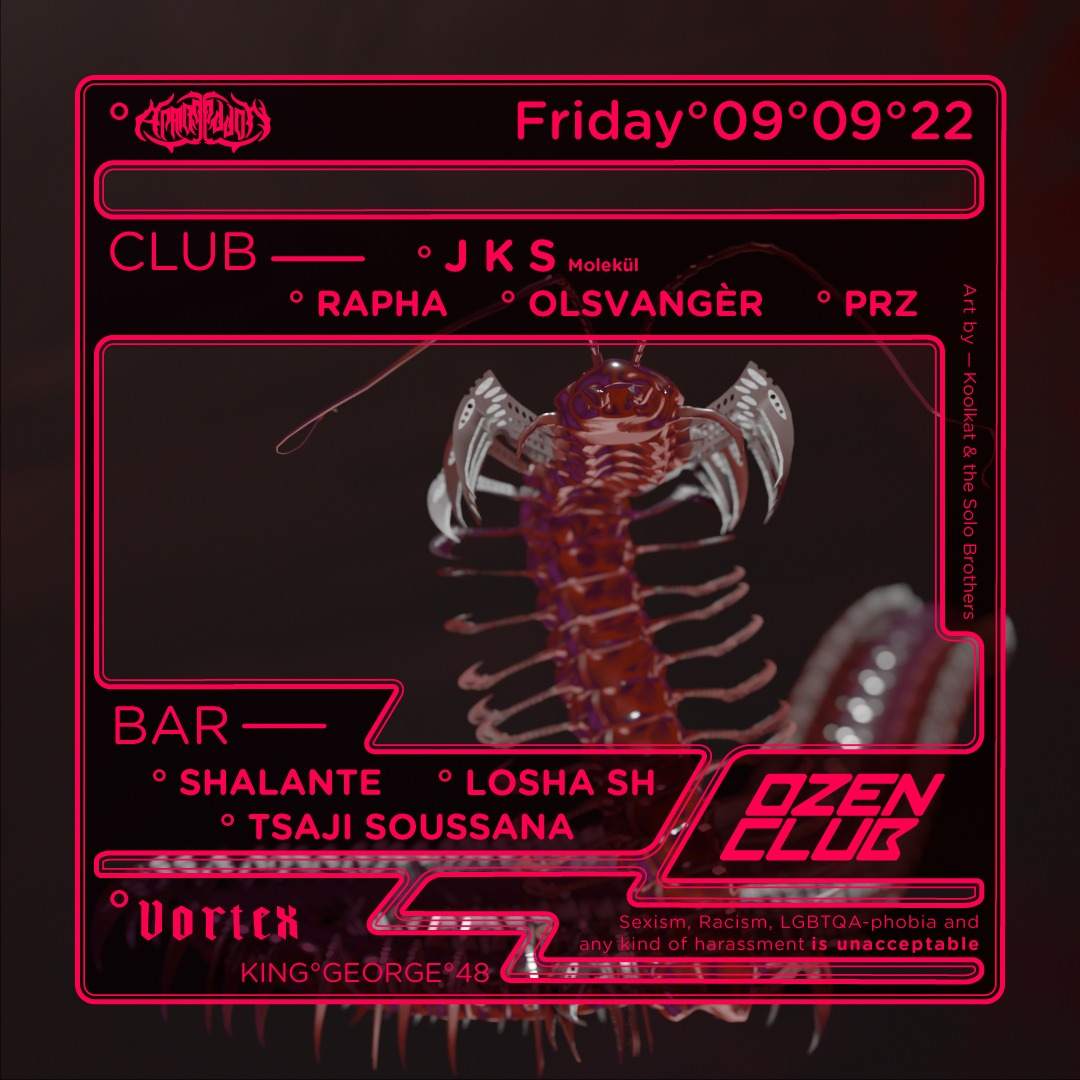 Ozen Club X Vortex present: Armageddon /W JKS at Ozen Club, Tel Aviv