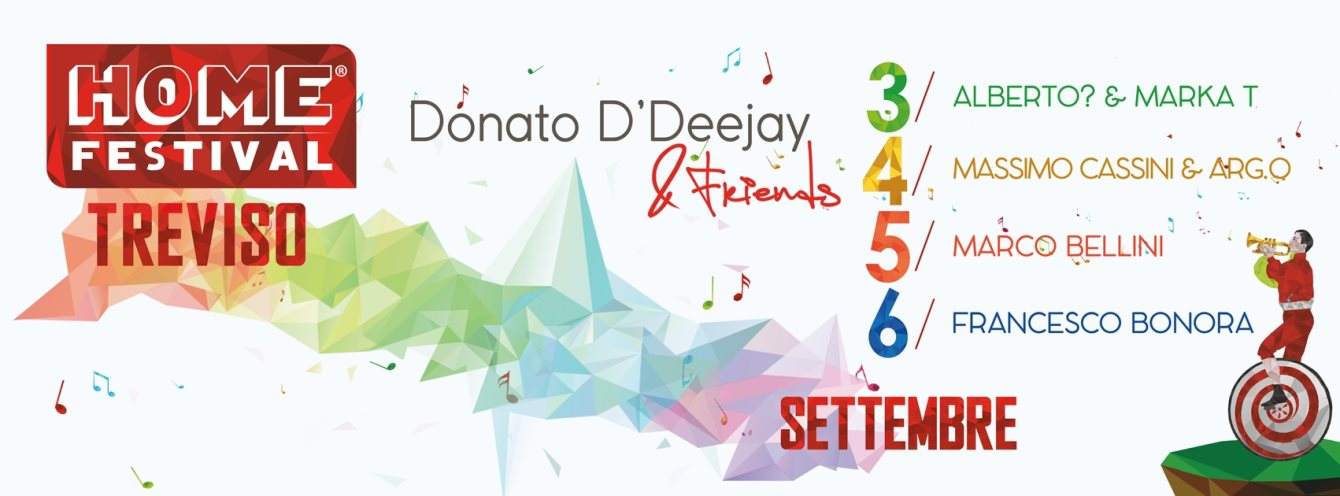 Donato D'deejay & Friends DJ set - Página frontal