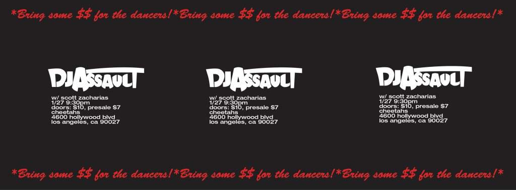 DJ Assault - フライヤー表