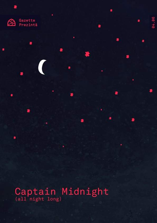 Gazette Prezintă: Captain Midnight - Origami Sound (All Night Long) - Página frontal