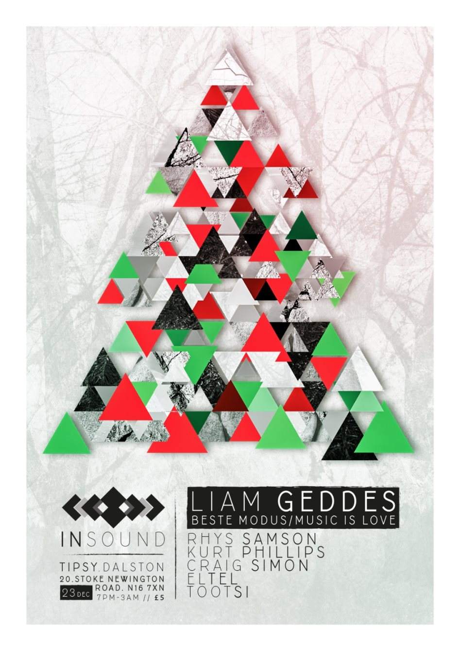 In-Sound Xmas with Liam Geddes - フライヤー表