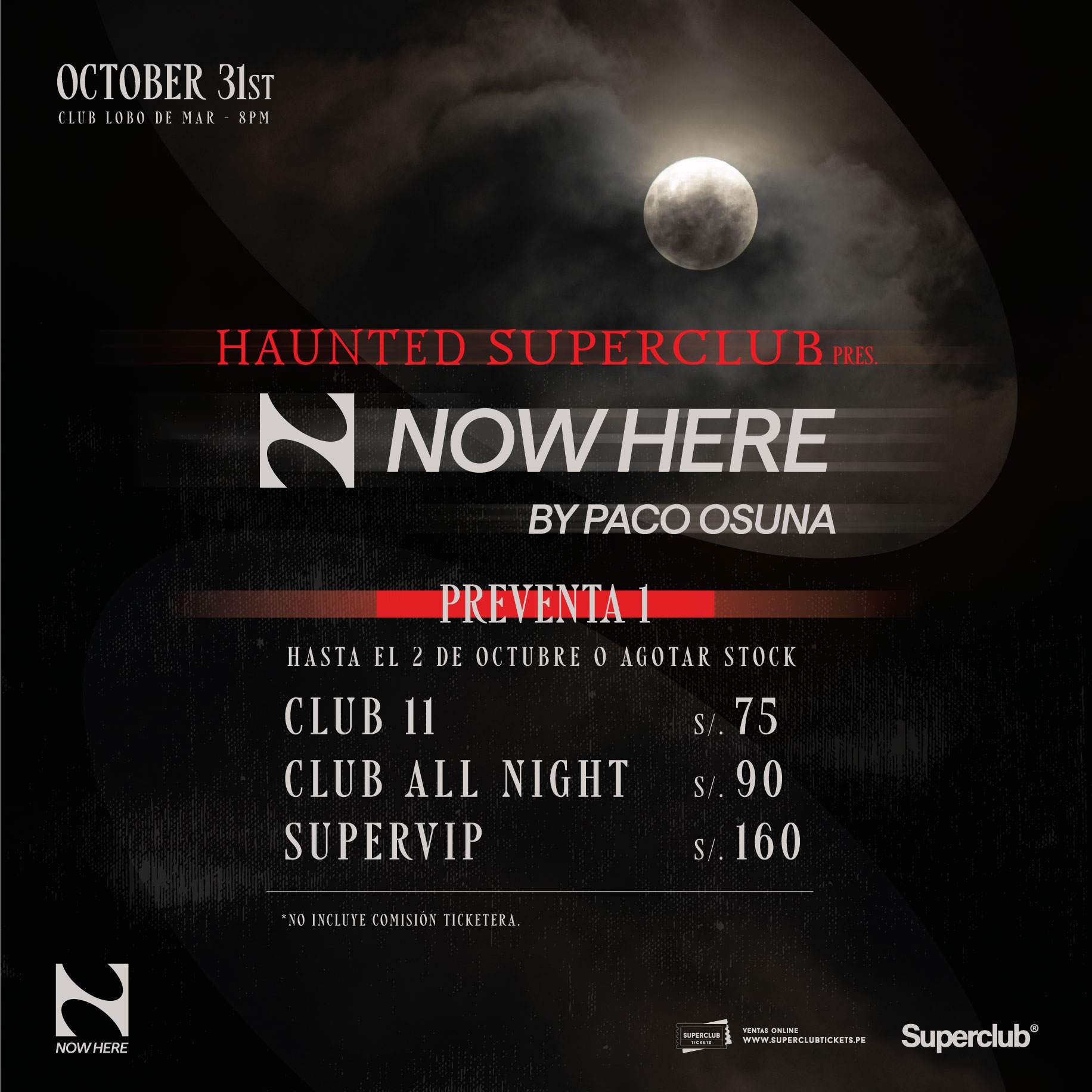 Haunted Superclub pres. NOWHERE - Página trasera