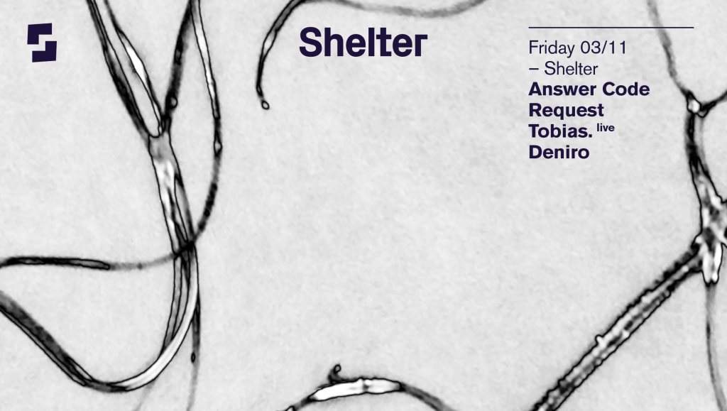 Shelter; Answer Code Request, Tobias. Live, Deniro - フライヤー表