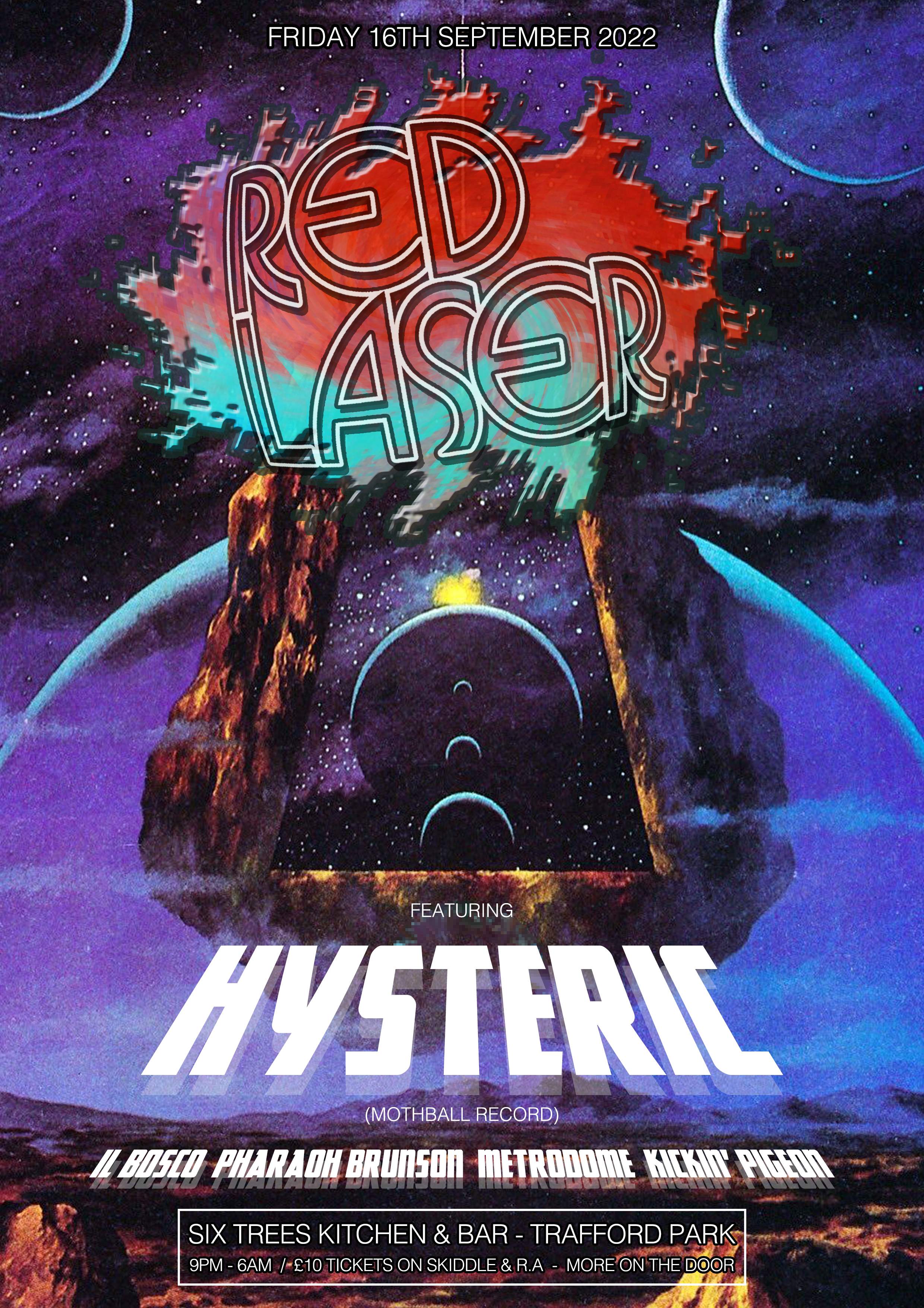 Red Laser with Hysteric - フライヤー表
