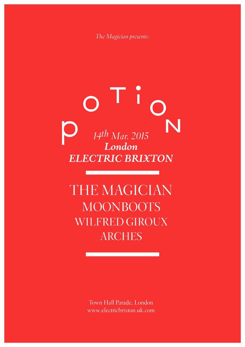 The Magician presents Potion with Moon Boots + Wilfred Giroux + Arches - Página trasera